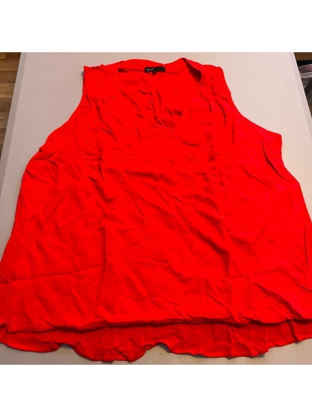 GIBSON NORDSTROM PLUS SIZE(2X) DRESSY RED TANK TOP